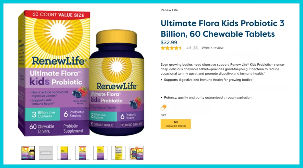 Renew Life Ultimate Flora Kids Probiotic