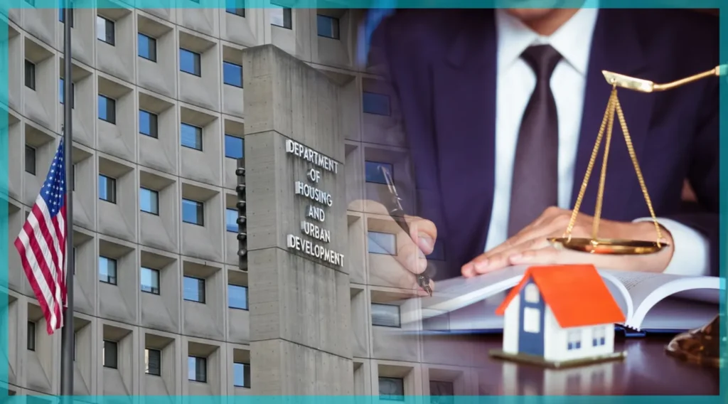 Housing Authority Building and A pen writing on a form