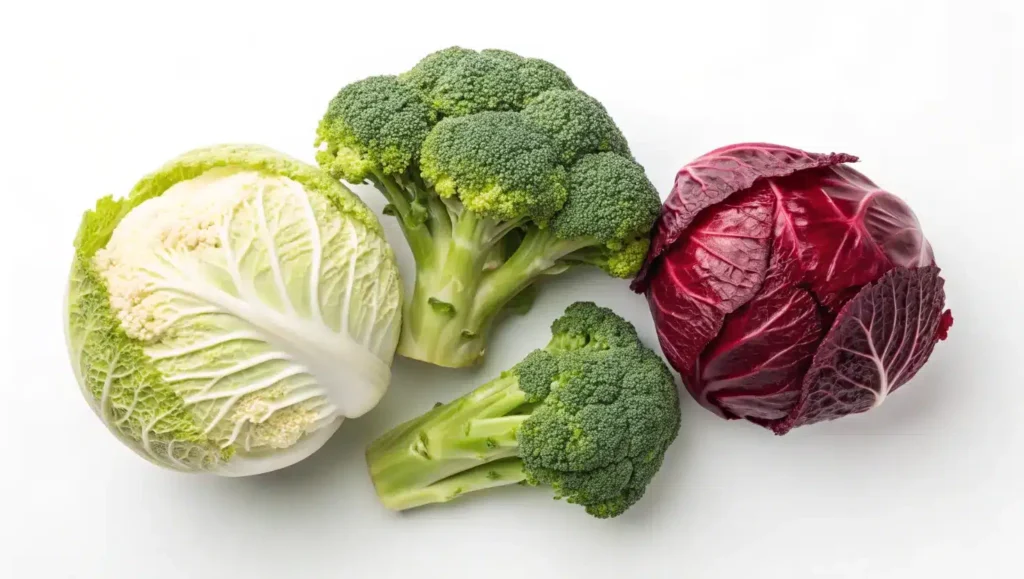 Brocolis et choux : légumes riches en fibre.